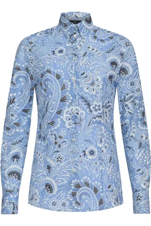 Etro Chemise en coton à motif cachemire