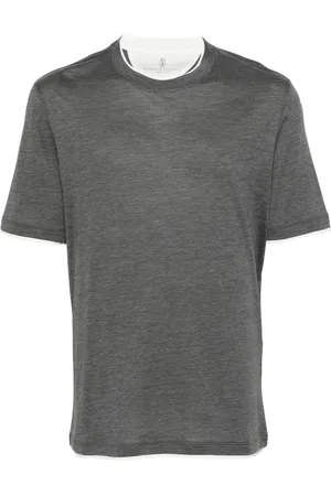 Brunello Cucinelli Polo à bords superposés