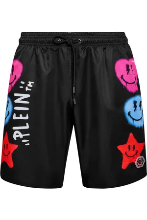 Philipp Plein Short de bain à imprimé graphique