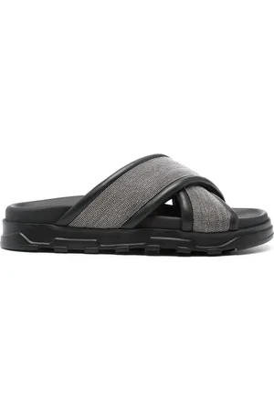 Fabiana Filippi Chaussons à ornements strassés