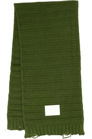 Maison Margiela écharpe en maille à logo imprimé