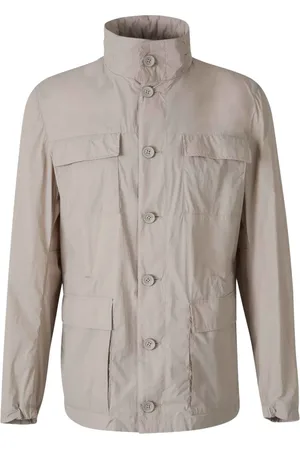 HERNO Manteau boutonné à col montant
