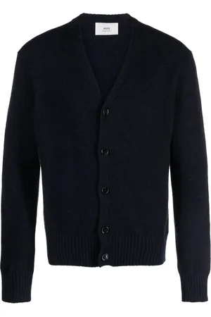 Ami Cardigan en cachemire mélangé à col v