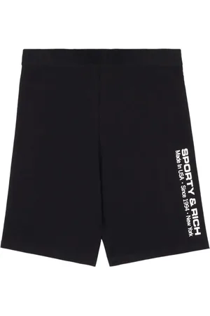 Sporty & Rich Short de cyclisme à logo imprimé