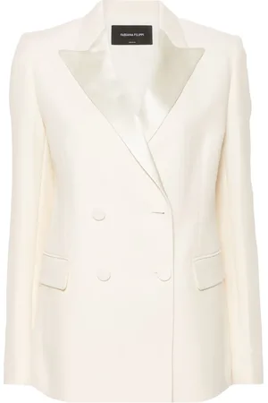 Fabiana Filippi Blazer en crêpe à boutonnière croisée
