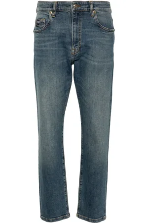 VERSACE Jean slim à logo brodé
