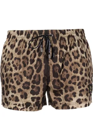Dolce & Gabbana Short de bain à imprimé léopard