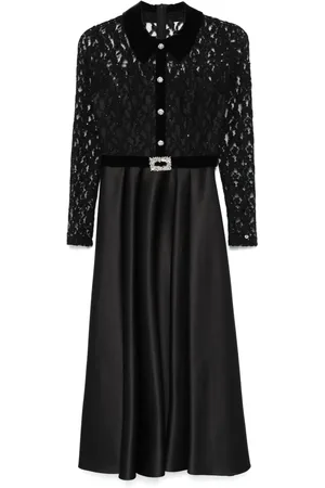 NISSA Robe mi-longue à ornements en cristal