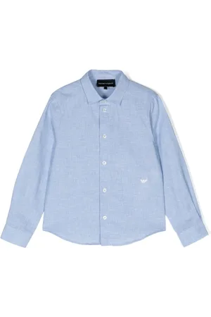 Emporio Armani T-shirt en coton mélangé à logo brodé