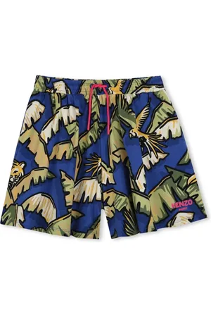 Kenzo Short en coton à imprimé graphique