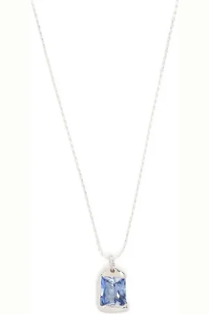 Bleue Burnham Pendentif The Rose serti de saphir bleu