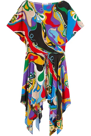 Puccini Robe mi-longue à motif abstrait