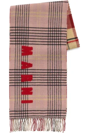 Marni écharpe à logo intarsia