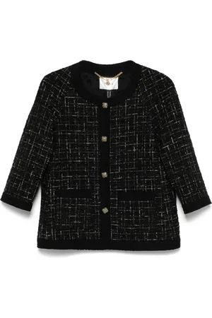 NISSA Veste en tweed à simple boutonnage