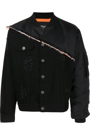 MOSTLY HEARD RARELY SEEN Veste en jean à design patchwork