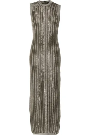 Tom Ford Robe longue à design nervuré