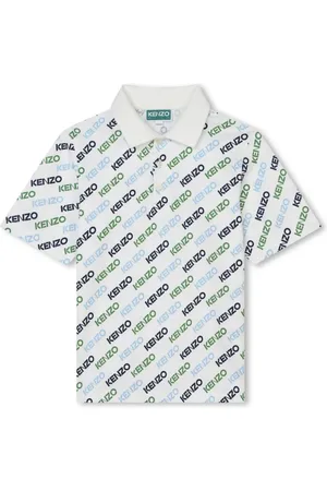 Kenzo Polo en coton biologique à logo imprimé