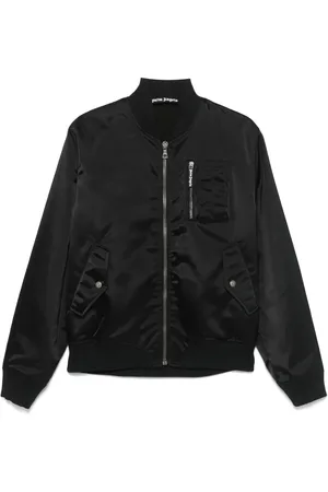 Palm Angels Veste bomber à logo incurvé