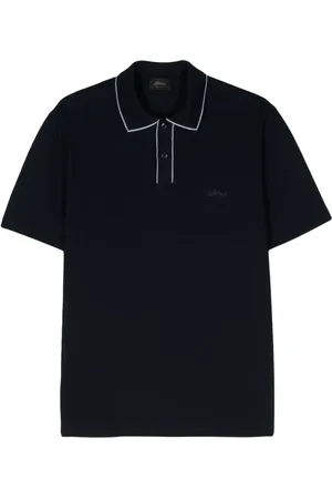 BRIONI Polo en coton à logo brodé
