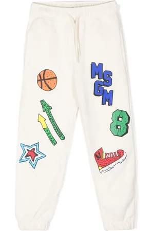 Msgm Pantalon fuselé à logo imprimé