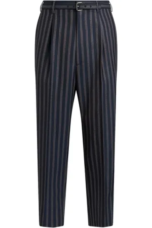 Etro Pantalon ceinturé à rayures