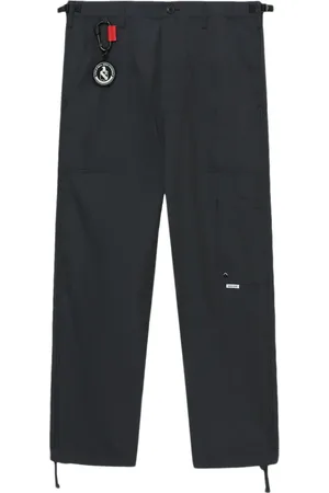 Izzue Pantalon droit à logo appliqué