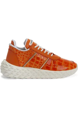 Giuseppe Zanotti Baskets Urchin à effet peau de crocodile