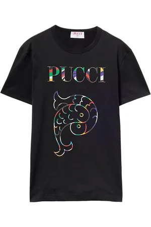 Puccini T-shirt en coton à logo imprimé
