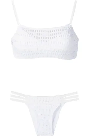 AMIR SLAMA Bikini en maille ajourée
