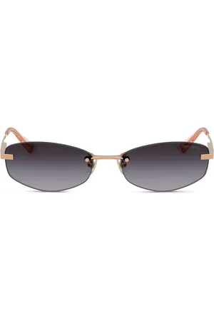 Jimmy Choo Lunettes de soleil teintées à monture ovale