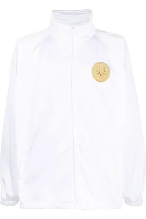 Vetements Veste zippée à patch logo