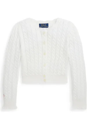 Ralph Lauren Cardigan en maille pointelle
