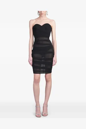 ALEX PERRY Robe-bustier à effet de transparence