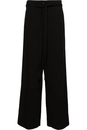 Totême Pantalon palazzo à taille ceinturée
