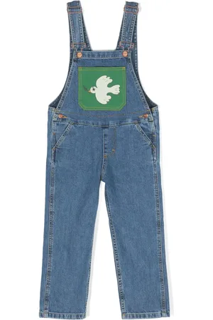 Mini Rodini X Wrangler Peace Dove salopette en jean