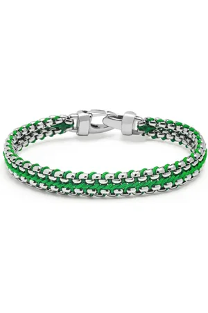 Nialaya Bracelet Woven 8 mm Box Chain