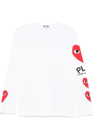 Comme des Garçons T-shirt à imprimé cœur