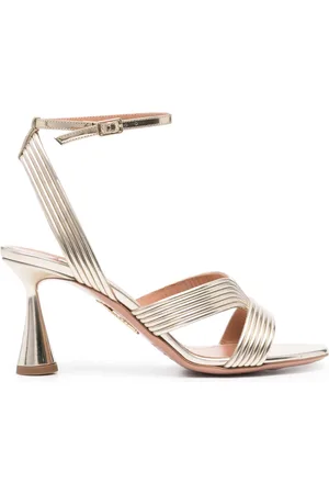 Aquazzura Sandales métallisées 70 mm