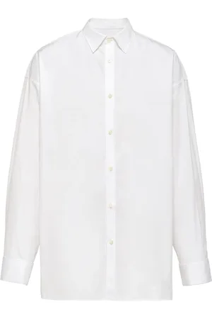 Prada T-shirt en coton à logo triangle