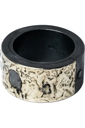 PARTS OF FOUR Bague Sistema en or blanc 10ct et argent sterling sertie de diamants