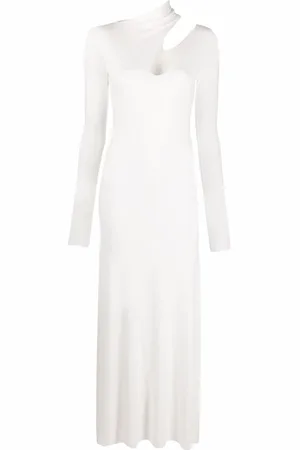 MANURI Robe longue à découpe