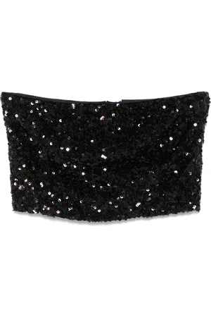 ROTATE Haut crop à sequins