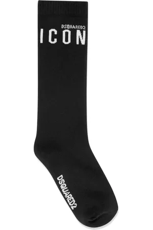 Dsquared2 Chaussettes à logo en jacquard