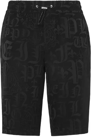 Philipp Plein Bermuda à motif monogrammé en jacquard