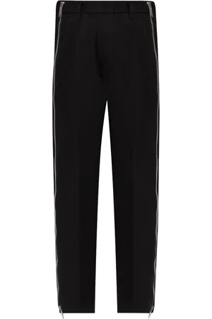 Dsquared2 Pantalon en laine vierge à fermeture zippée