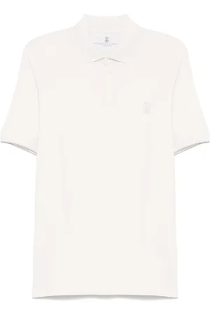 Brunello Cucinelli Polo à logo imprimé