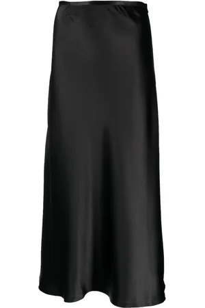 Atu Body Couture Jupe longue en satin à coupe évasée