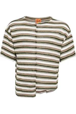 Vitelli T-shirt rayé à design patchwork