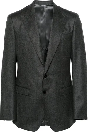 Dolce & Gabbana Blazer en laine vierge à simple boutonnage
