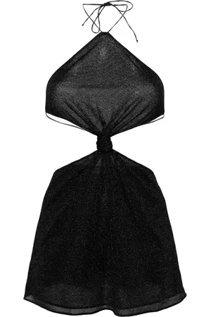 Oseree Robe métallisée Lumière à coupe courte
